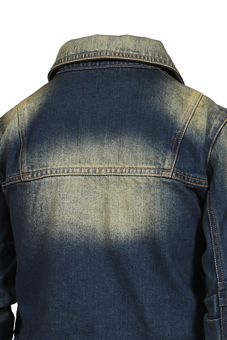 LOOSED SLEEVE DENIM JACKET / BLU