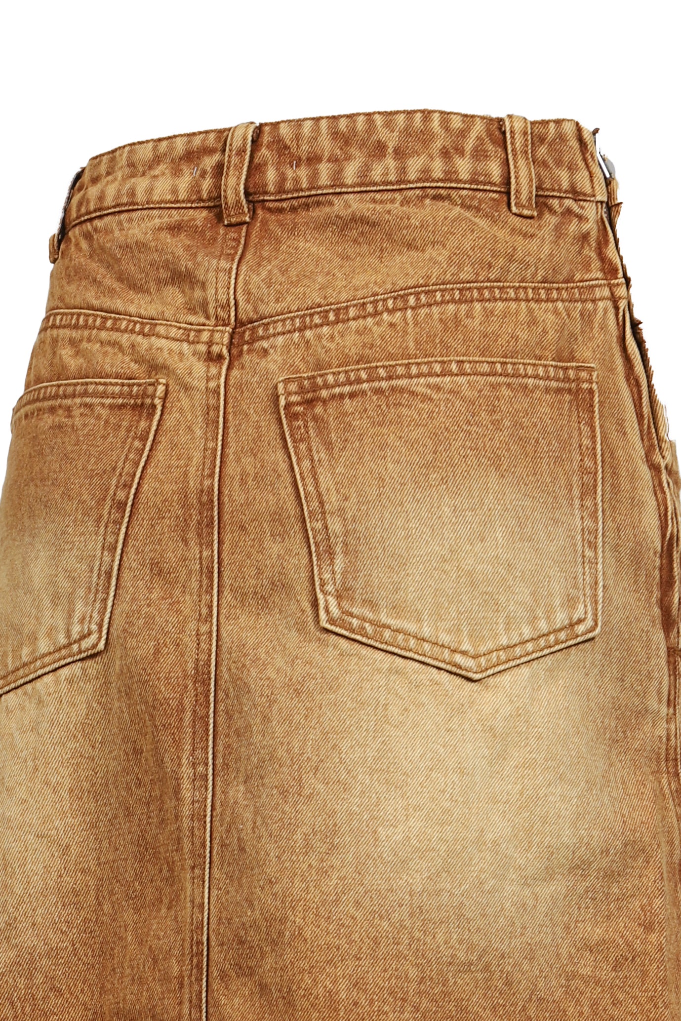 ASYMMETRY DENIM SKIRT / BRW