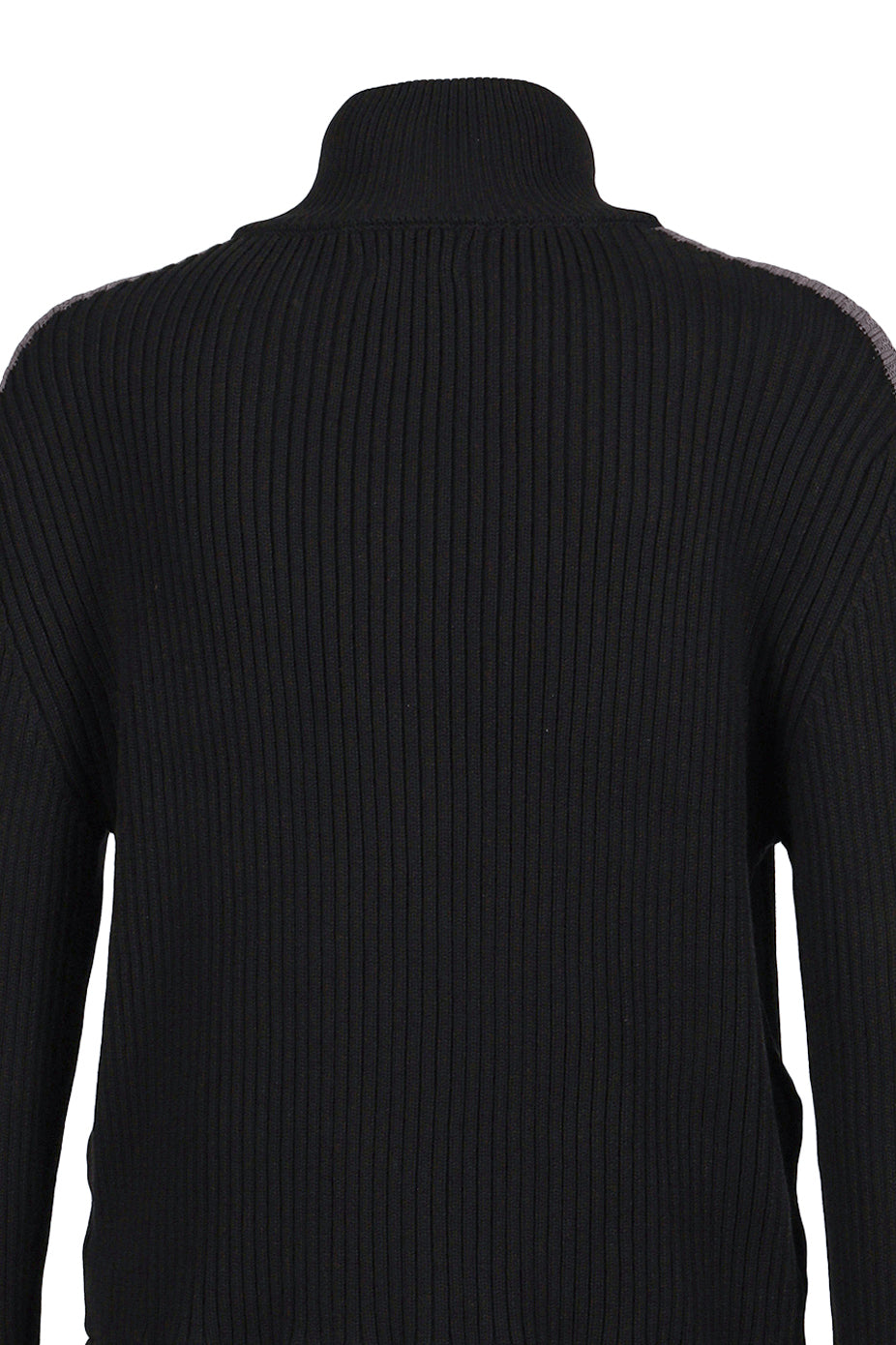DOUBLE ZIP KNIT / BLK