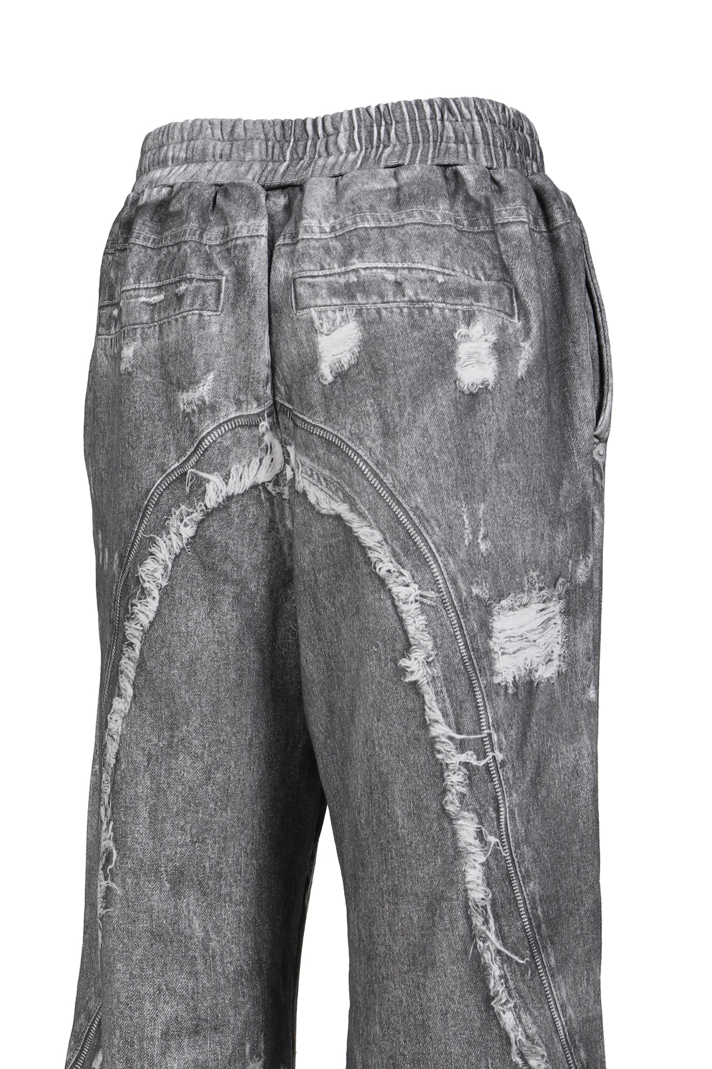 PRINT SWEAT PANTS / GRY
