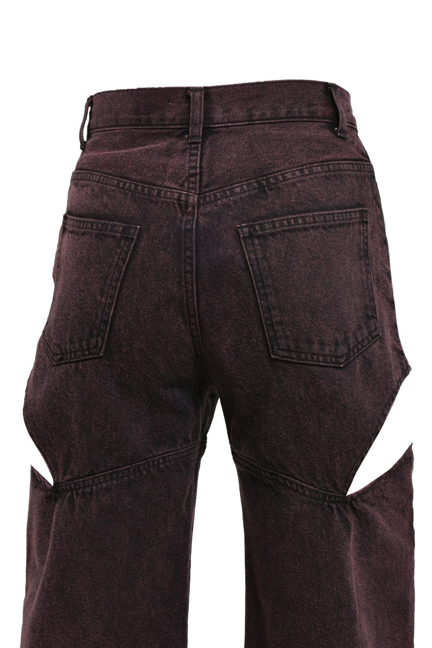 CUTOFF DENIM PANTS / PNK
