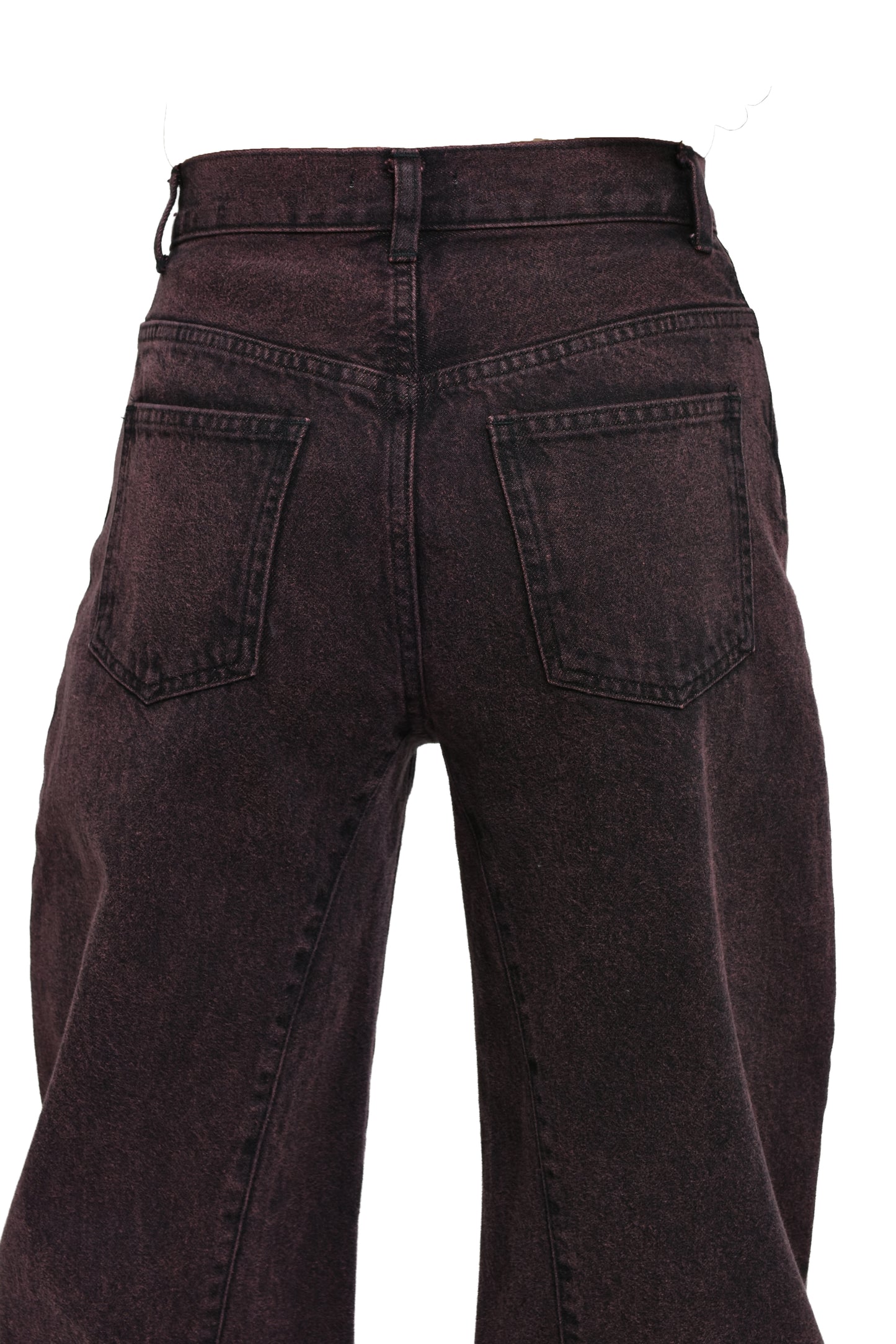 CURVED DENIM PANTS / PNK