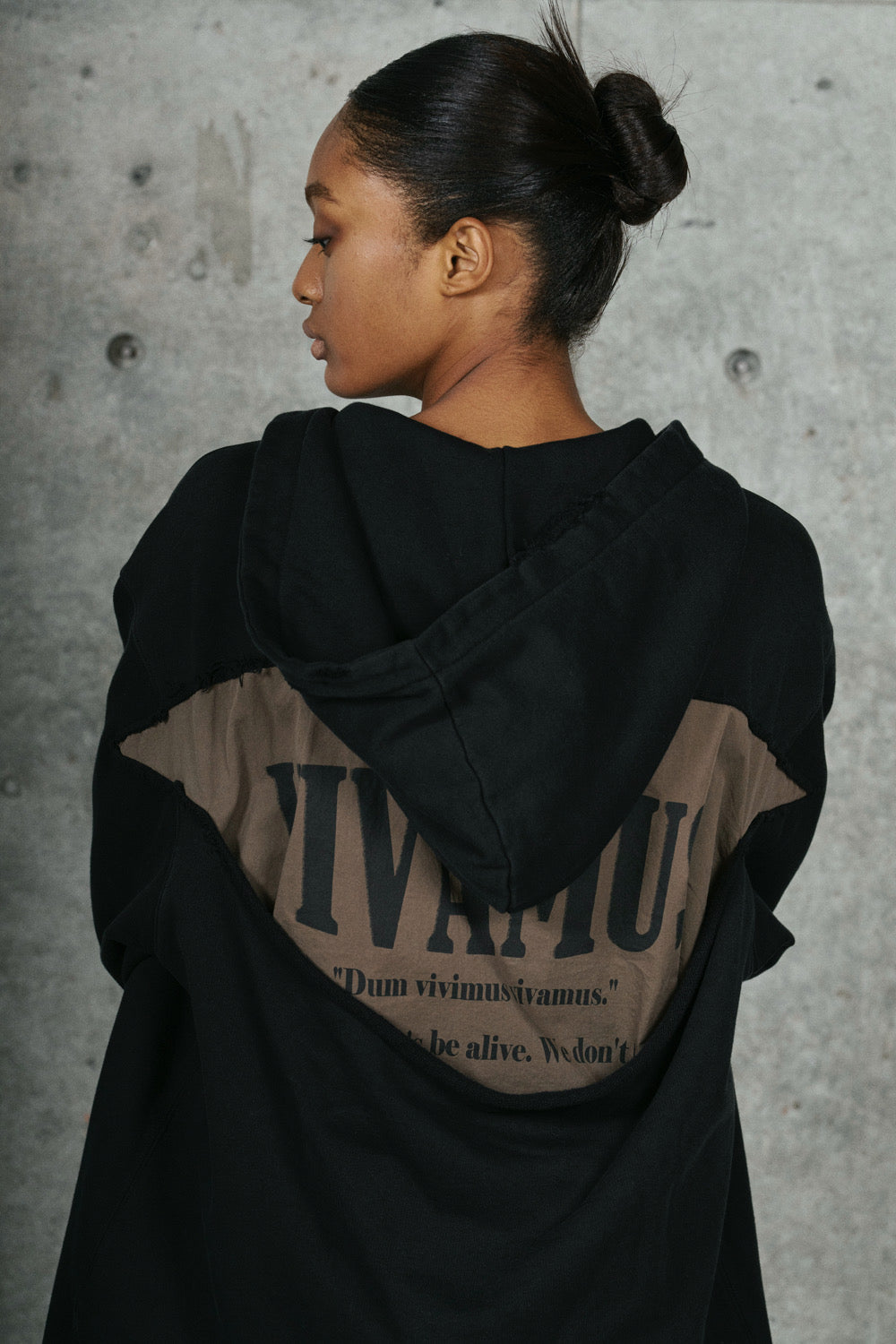 VIVAMUS ヴィヴァムス FW25 HEAVY SWEAT HOODIE / BLK - NUBIAN