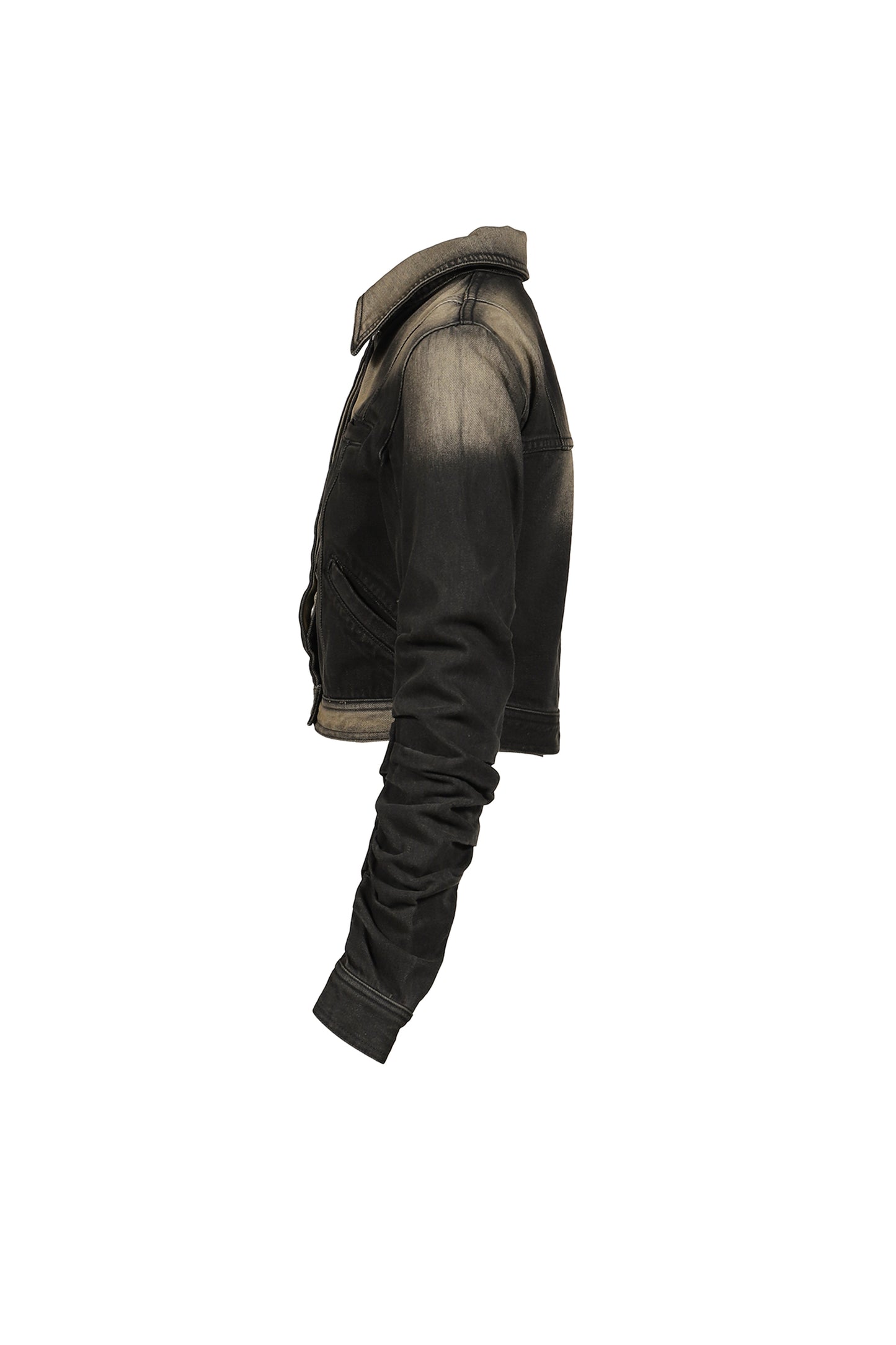 LOOSED SLEEVE DENIM JACKET / BLK
