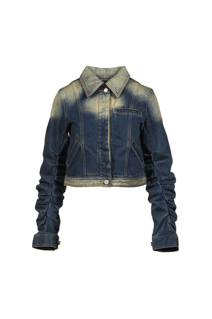 LOOSED SLEEVE DENIM JACKET / BLU