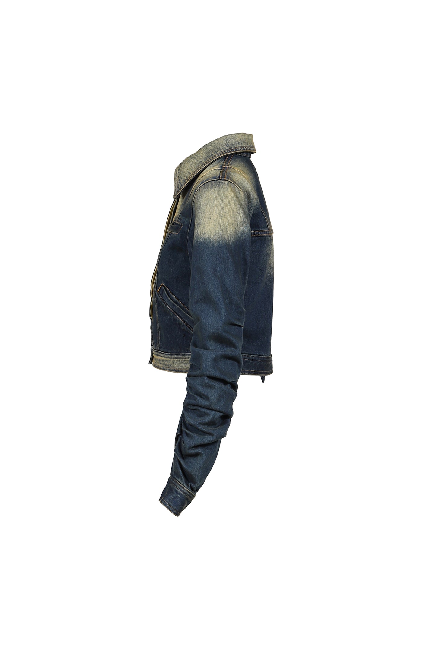 LOOSED SLEEVE DENIM JACKET / BLU
