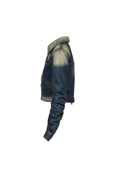LOOSED SLEEVE DENIM JACKET / BLU