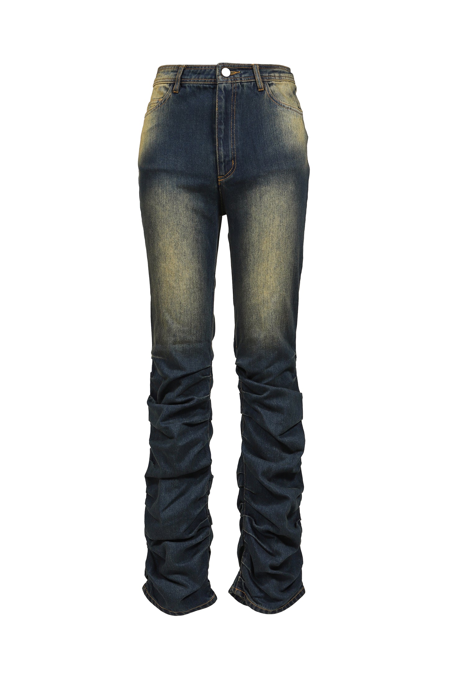 LOOSED LEG DENIM PANTS / BLU