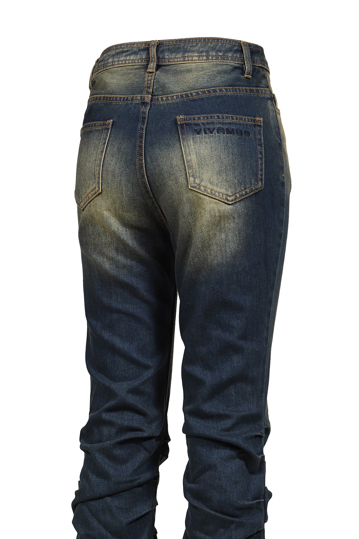 LOOSED LEG DENIM PANTS / BLU