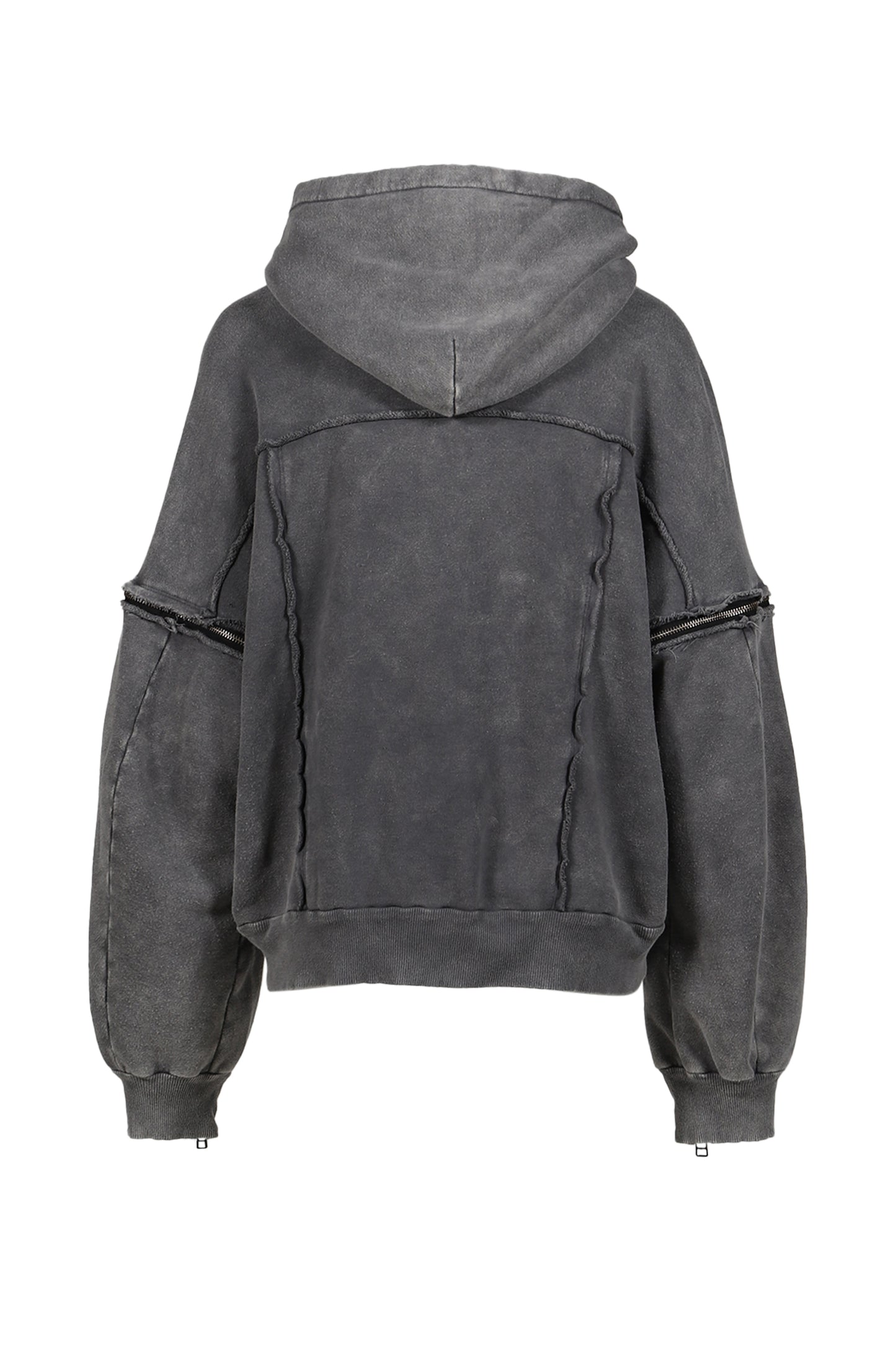 SPLIT SWEAT HOODIE / GRY