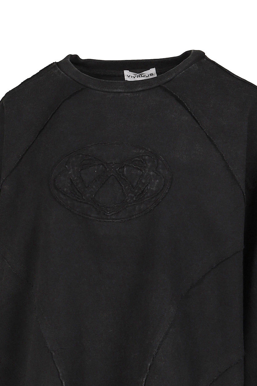 CREWNECK L/S TEE / BLK