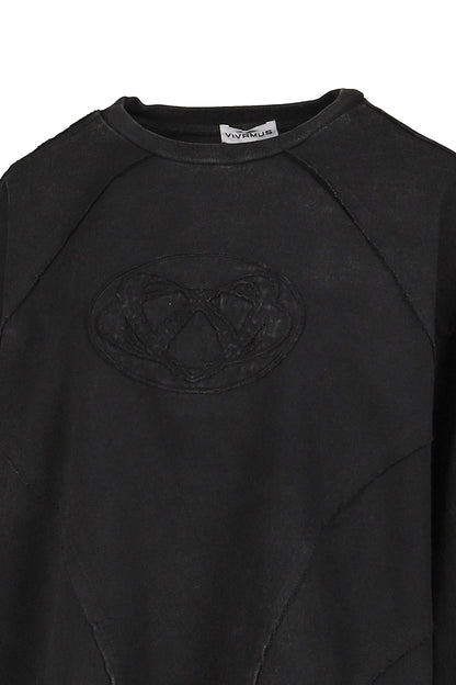 CREWNECK L/S TEE / BLK