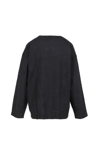 CREWNECK L/S TEE / BLK