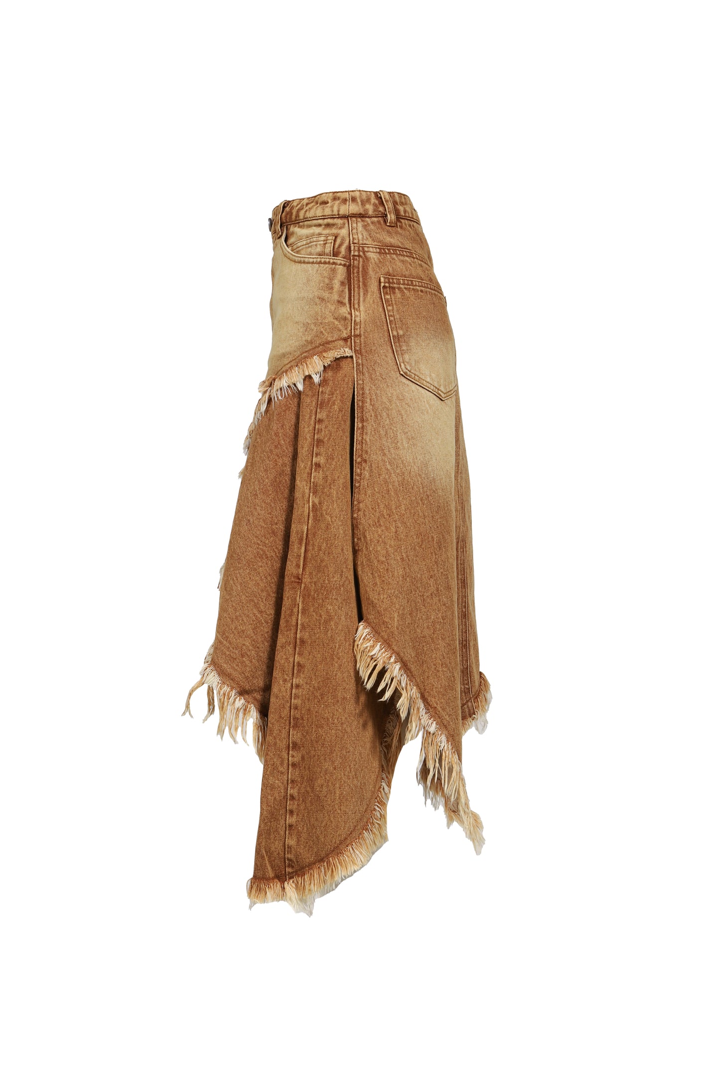 ASYMMETRY DENIM SKIRT / BRW