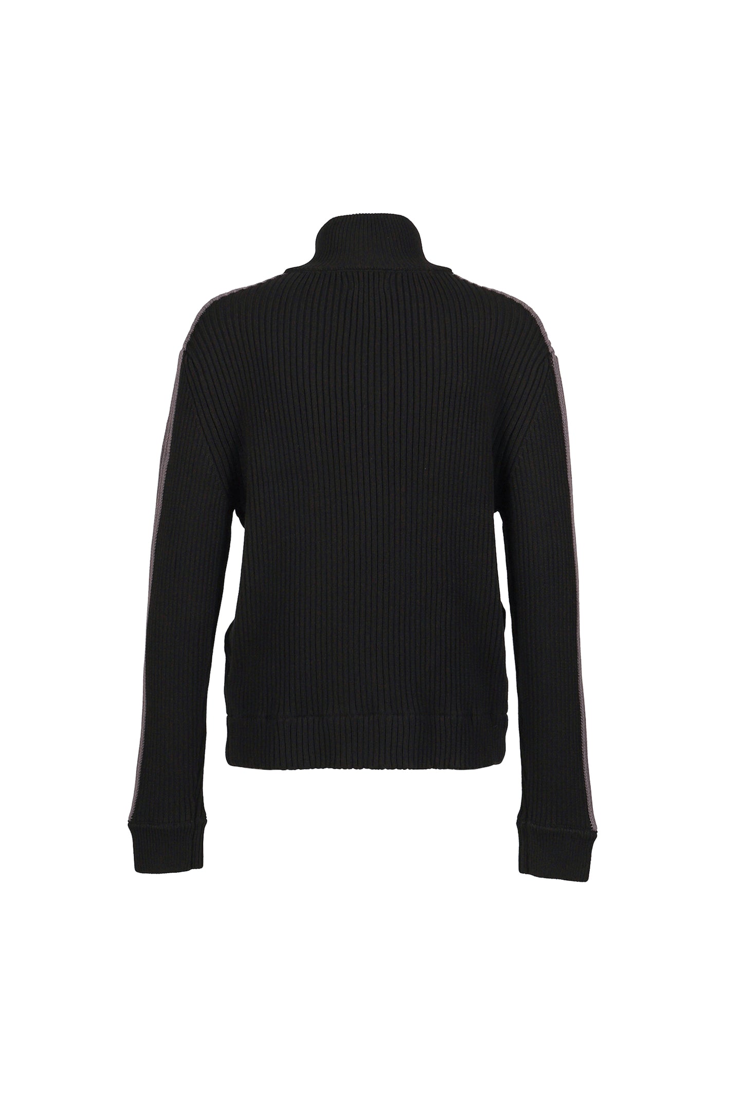 DOUBLE ZIP KNIT / BLK