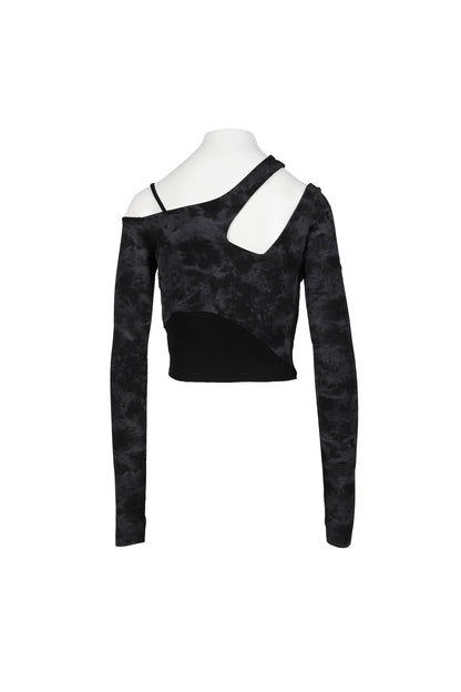 OFF SHOULDER CUTSEWN / BLK