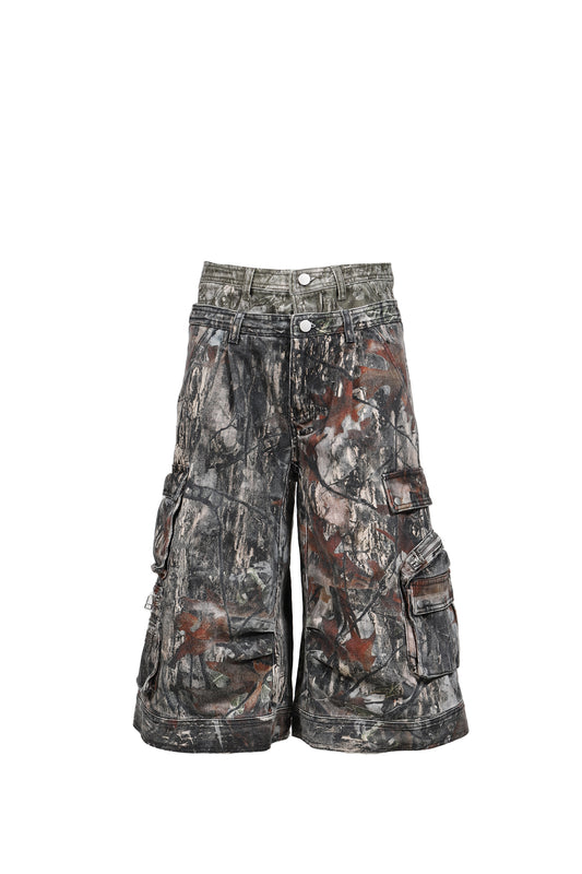 CAMO SHORTS / BLK