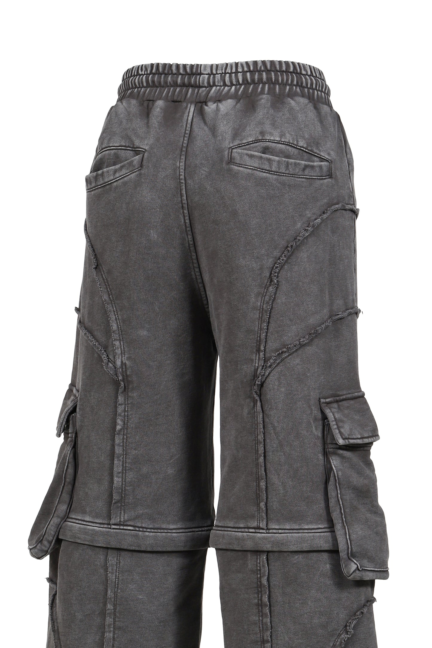 SPLIT SWEAT PANTS / GRY