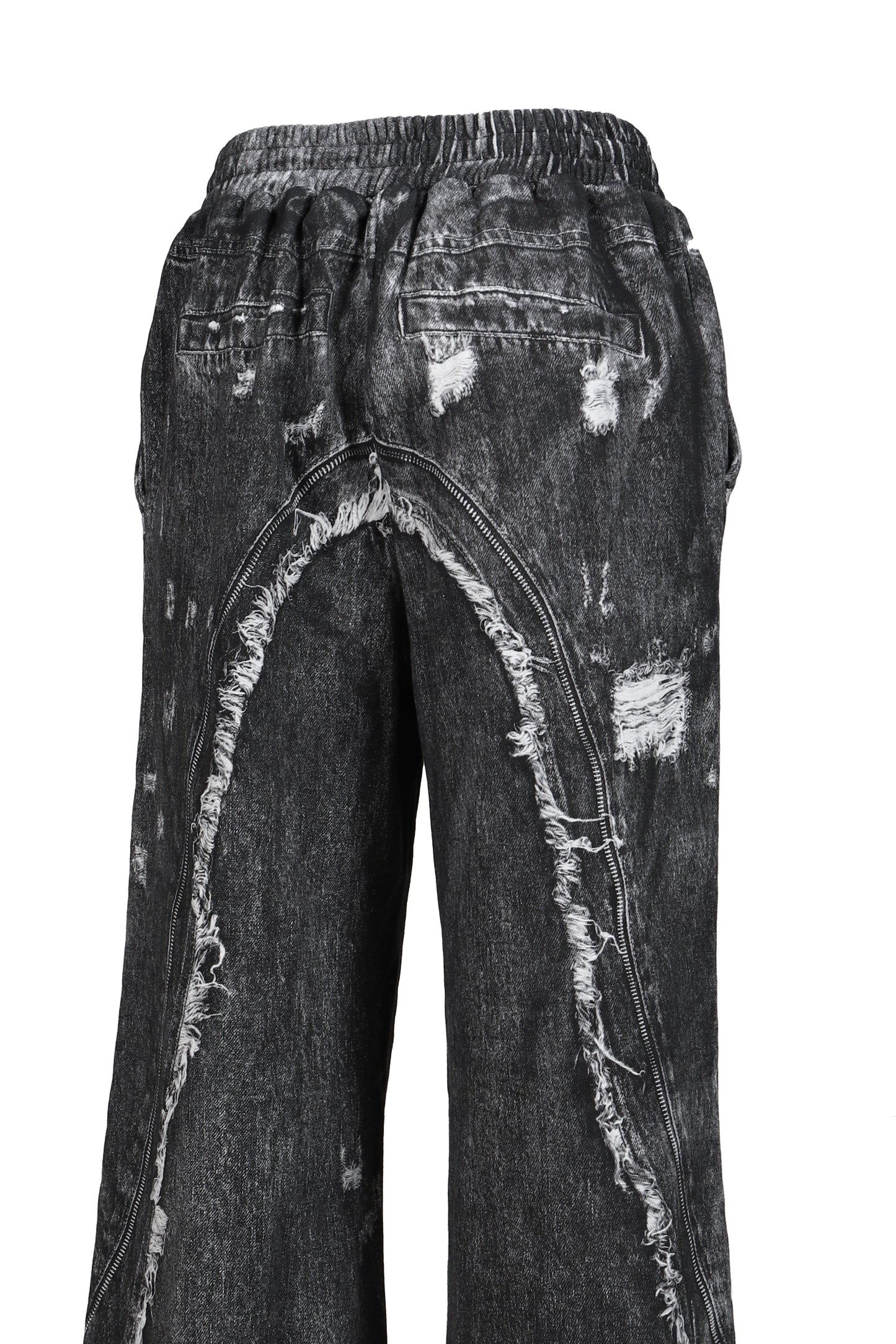PRINT SWEAT PANTS / BLK
