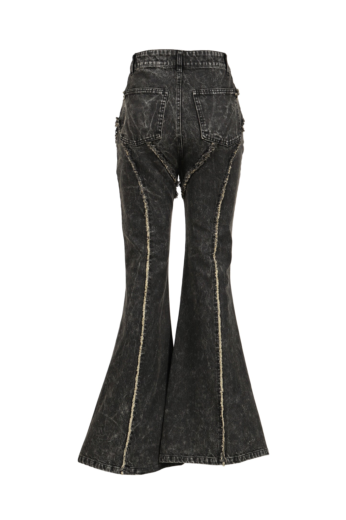 FLARE DENIM PANTS / BLK