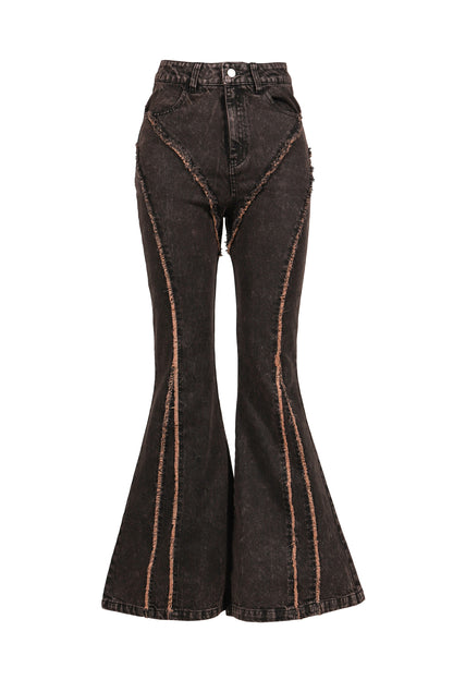 FLARE DENIM PANTS / BRW