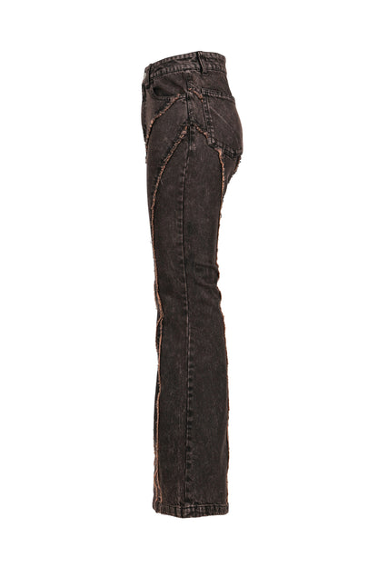 FLARE DENIM PANTS / BRW
