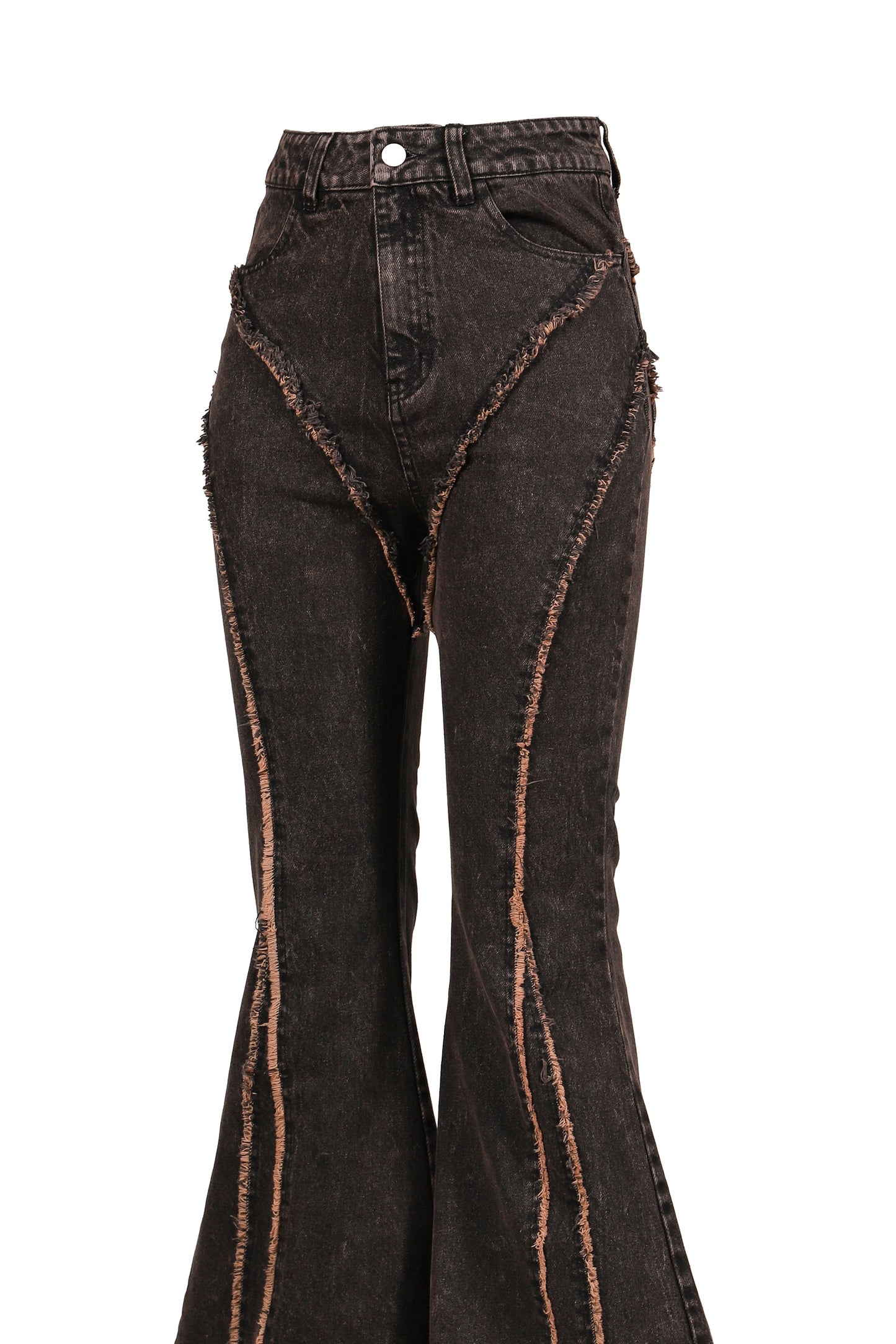 FLARE DENIM PANTS / BRW