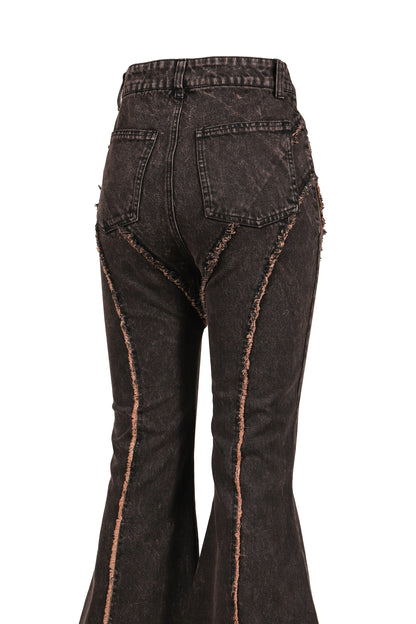 FLARE DENIM PANTS / BRW