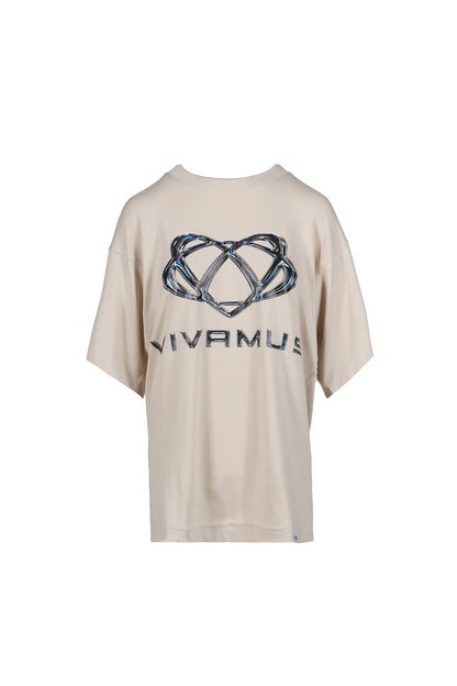VIVAMUS LOGO CREWNECK T-SHIRT / WHT