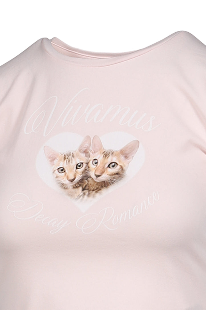 CATS MINI T-SHIRT / PNK