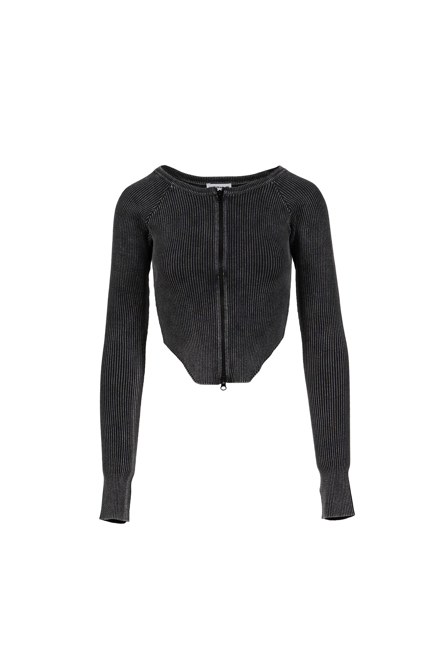 BITIER RIB CARDIGAN / BLK
