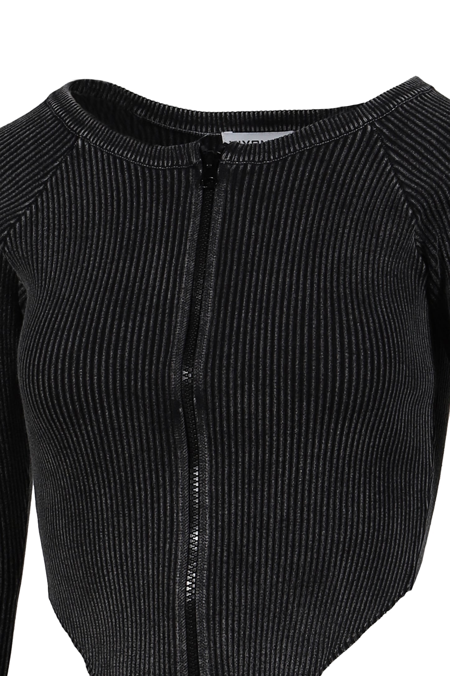 BITIER RIB CARDIGAN / BLK