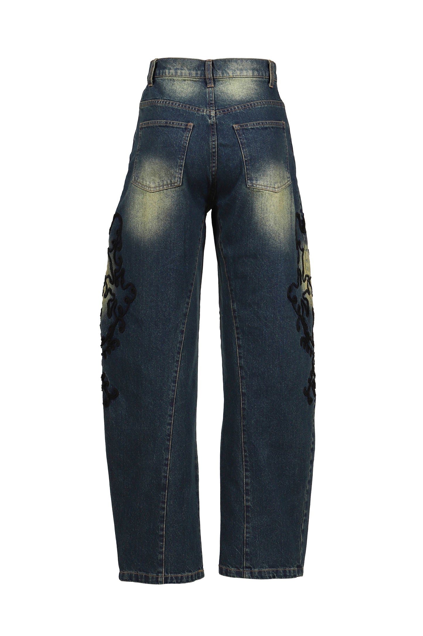 DENIM LACE PANTS / BLU