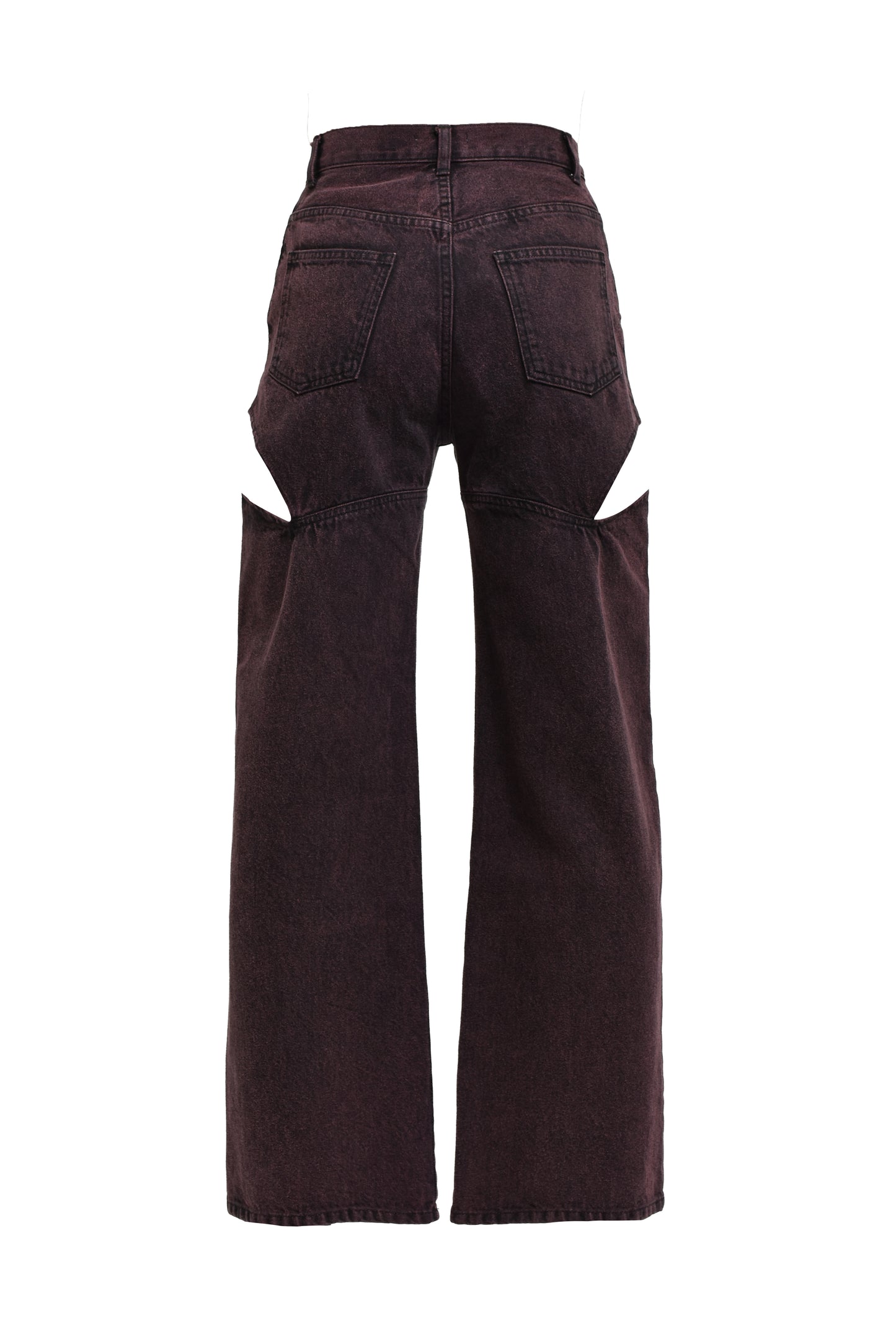 CUTOFF DENIM PANTS / PNK