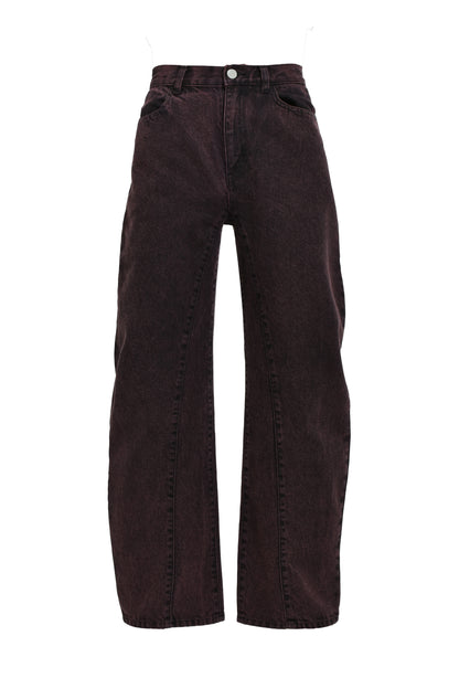 CURVED DENIM PANTS / PNK