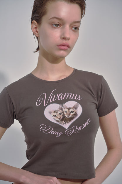 CATS MINI T-SHIRT / BLK